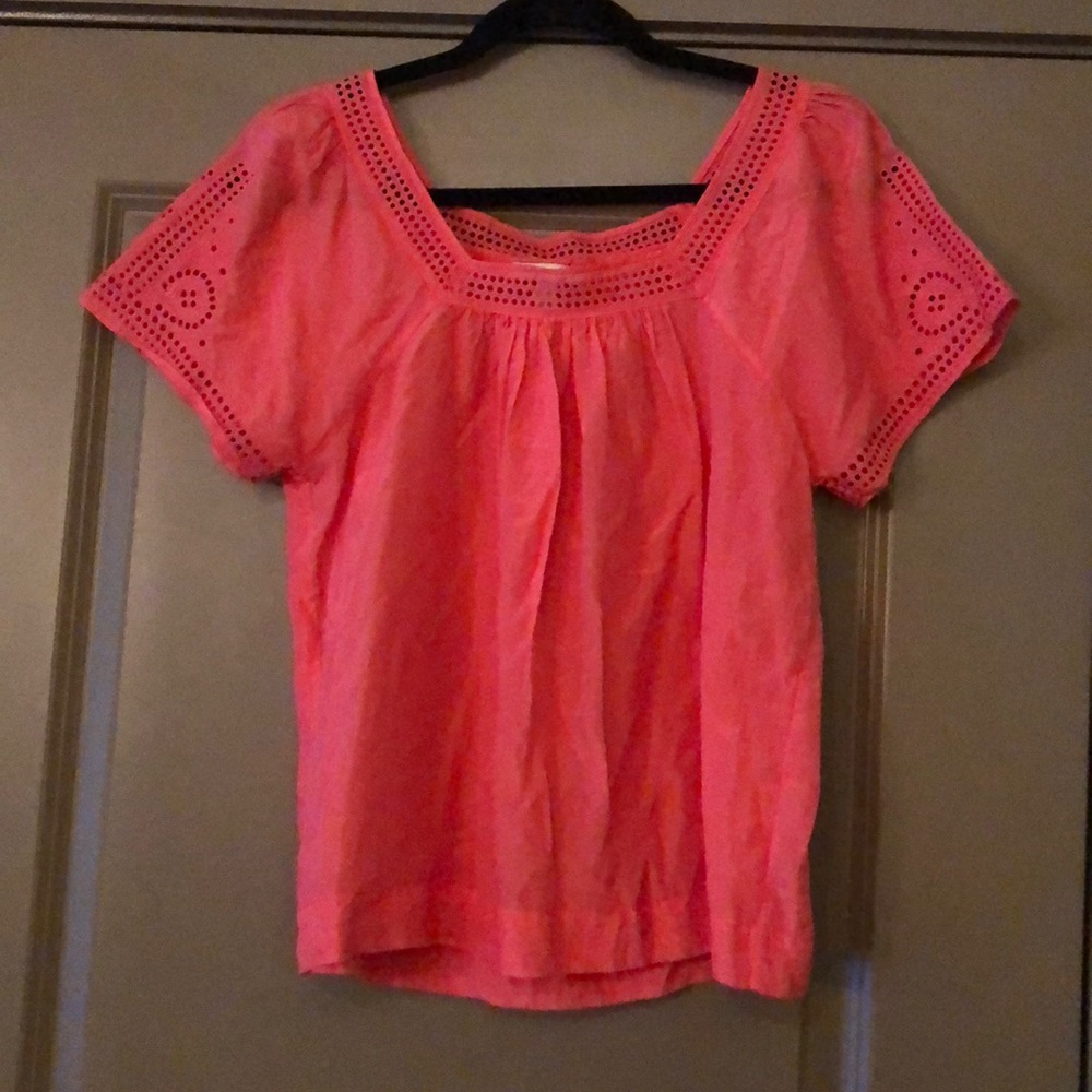 Peach blouse